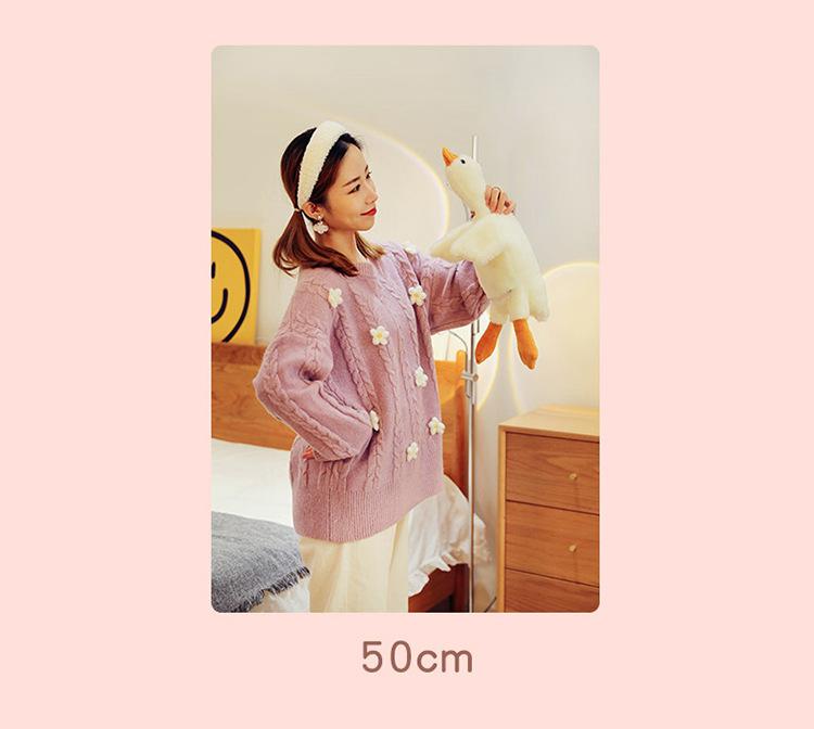 Large White Goose Plush Pillow Soft Fabric With Zipper Detachable and Washable Ideal Gift Chioce #SpringStatements