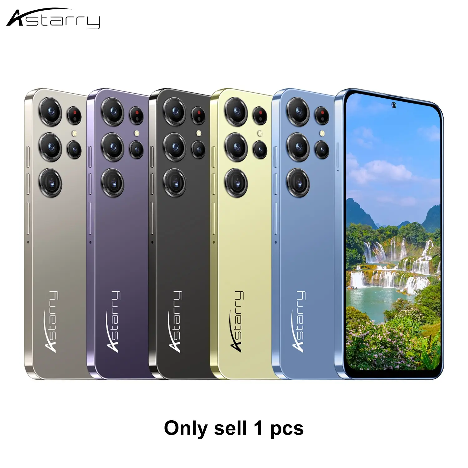 Astarry- Touchscreen 25 Ultra Smartphone, 6.56-Inch Display, 3gb+32GB/64GB Storage, Dual Sim, Android 10.0, 13mp Camera, 3800mah Battery, 4g Network