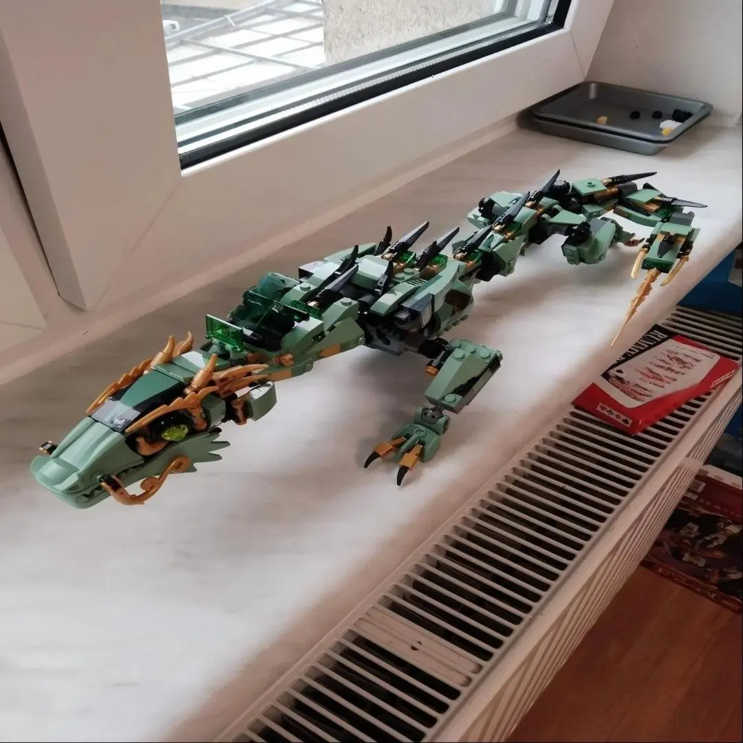 Green Mechanical Dragon 70612 Building Blocks Sets Suitable for Birthday Gifts ,Compatible with Legoed Particles ，544pcs.