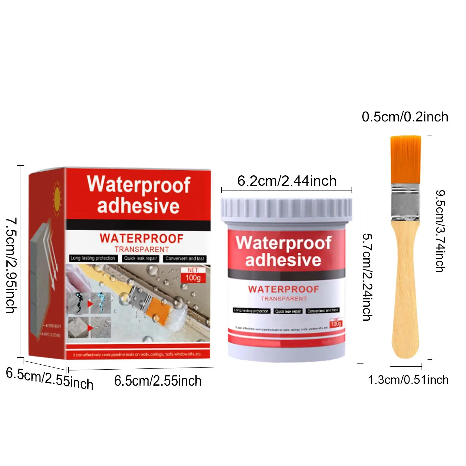 Waterproofing Coating for Home Supplies - Highly Effective, Long-Lasting, Easy-to-Use Formula for Multi-Surface Building Water Protection