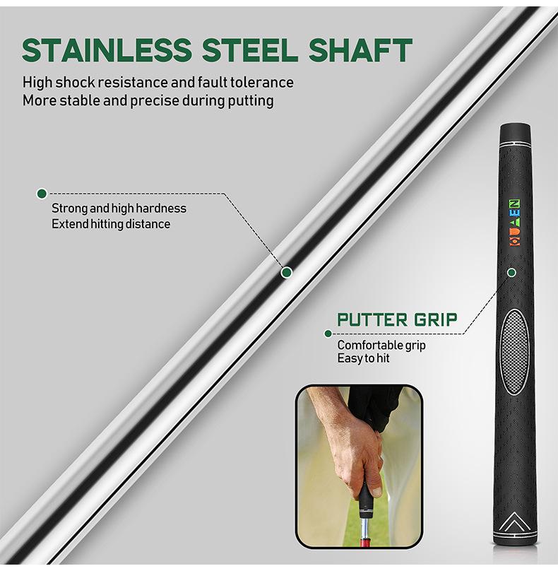 Best-Selling Golf Club: Self-Standing Putter for Men & Women - CNC-Milled Steel Shaft, Unique Design (Adult Size)