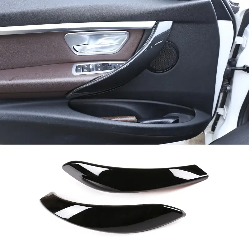 Car Interior Door Handle Cover for BMW 3 4 Series 3GT F34 F36 F30 2013-2018 ABS Carbon Fiber/Black 320i 328i 330i 335i 340i Automotive Interior Accessories