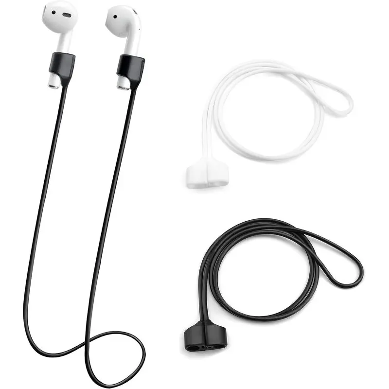 Creativity 2 PCS Magnetic Anti-Lost Straps, Wireless Earbud Lanyards| Earbud Holder, Soft Silicone, Compatible with AirPods Pro, Lanyard for Sports Running