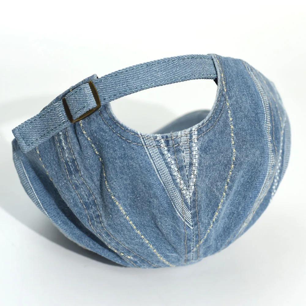 Denim Newsboy Caps Casual Outdoor Retro Beret Hats Octagonal Hat Fashion Solid Flat Caps Gatsby Driving Cabbie Cap