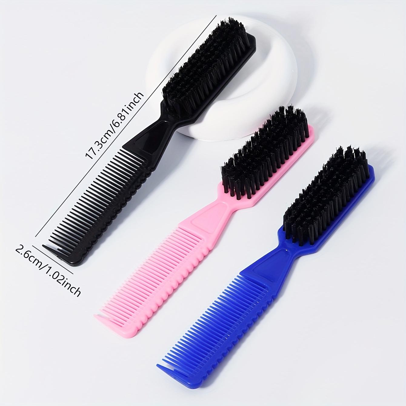 Double-Headed Beard And Hair Brush • Barber Cleaning Brush • Nylon Brush • Styling Hair Brush • Black Nylon Bristles • Essential for Men's Styling • Perfectly Creates a Natural Look
