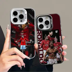 IPhone 17 Promax Ronaldo No.7 Phone Case Anti Drop Protective Case Suitable for iphone 16 15 14 13 12 11 XS Plus & Samsung Galaxy S26 Ultra S25 S24 S23 S22 S21 Plus Acrylic Phone Case football