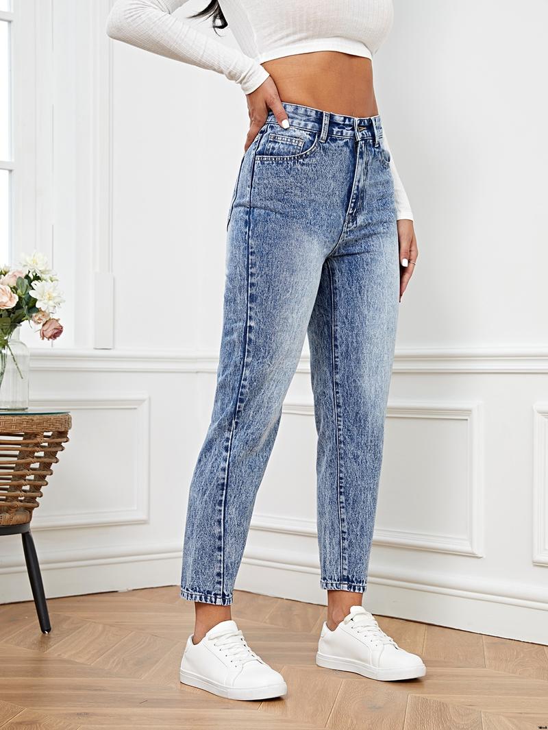 Jeans version mom high waist french SHEIN