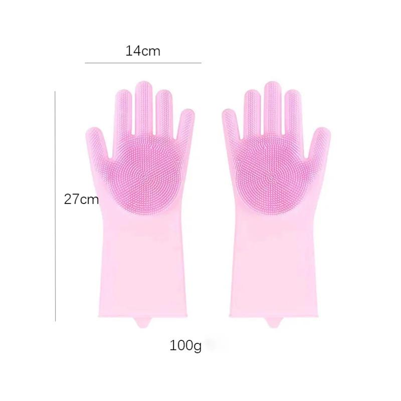 Pet Grooming Bathing Gloves Dog Cat Bathing Shampoo Scrubber Magic Massaging Cleaning Cleanner Sponge Silicon Hair Removal Glove