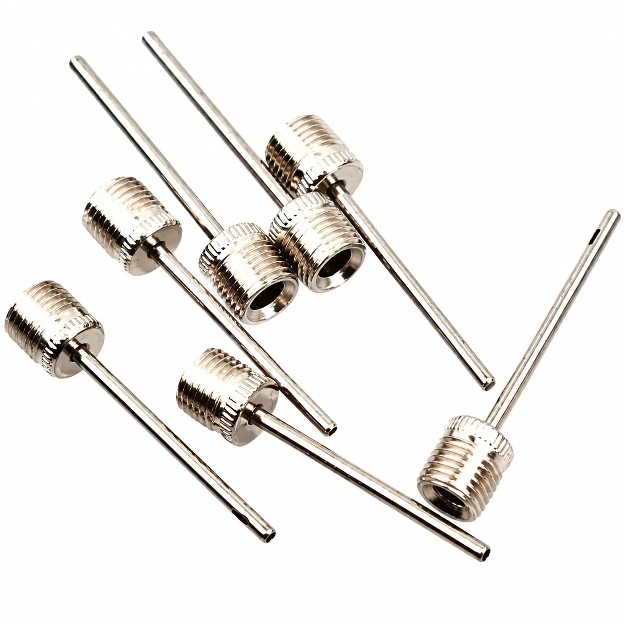 Stainless Steel Universal Needle-Type Inflatable Ball Needle with Side Vent Hole - Fits Balls, Durable Air Pump Accessory for Sports, Party Use