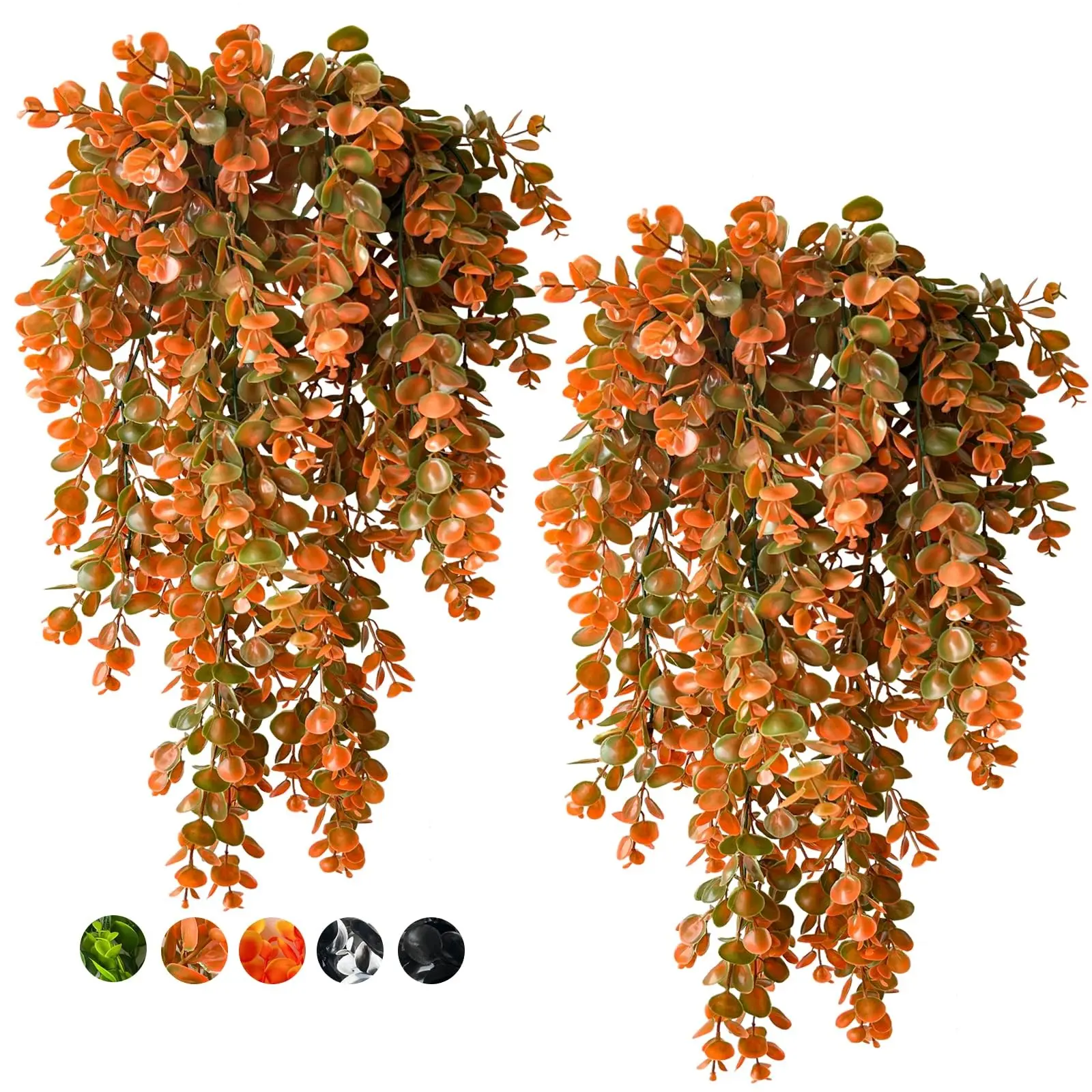 Realistic Boston Fern, Hanging Artificial Fern, Wall Decorative Greenery, UV-Resistant Ivy, Ideal for Patios, Gardens, Weddings, Halloween