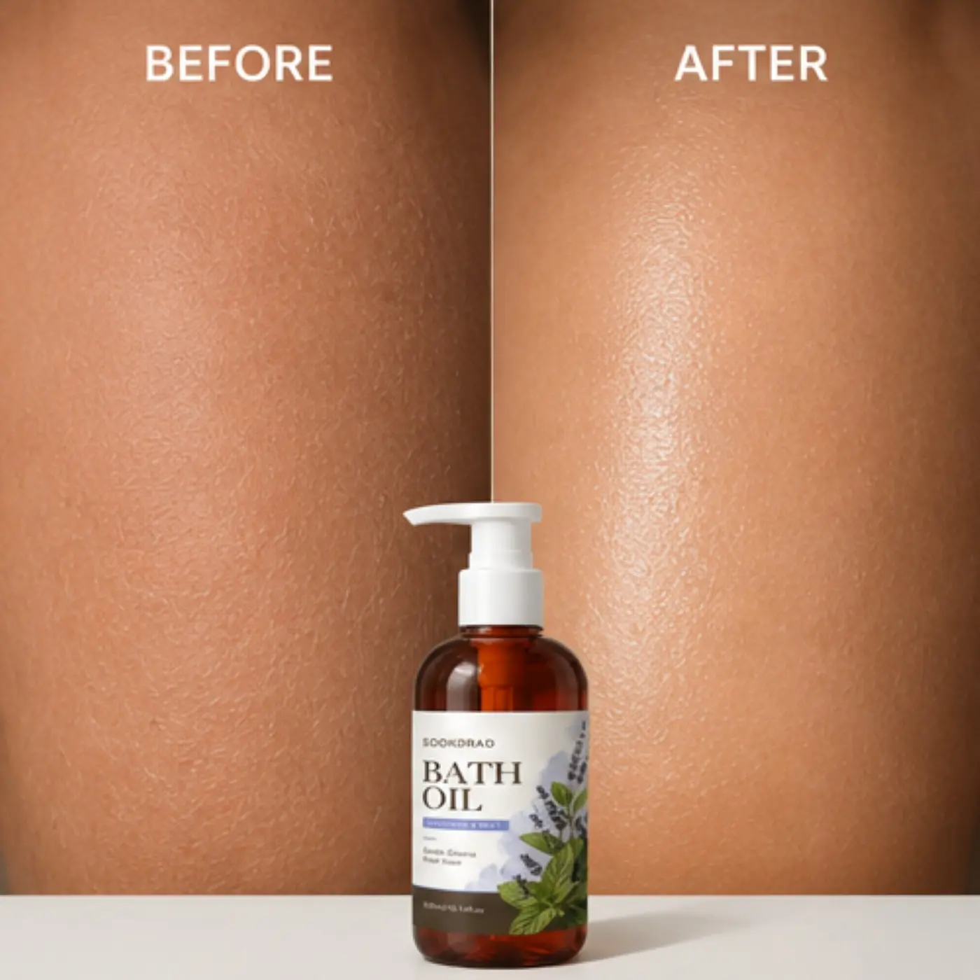 Bath Oil, Lavender & Mint, Gentle Cleanse, Fresh Scent, For Bath, All Skin Types, 300ml/10.14fl.oz, Body Cleansing Products