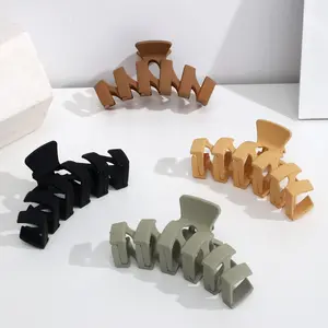 Large Matte Claw Hair Clips for Thick Hair - 4.7" Jumbo Jaw Clamps With Strong Hold, Cute Big Hair Accessories for Women