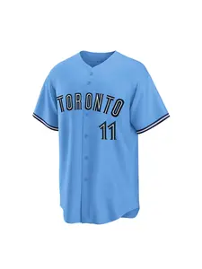 Men's 11 Blue Vintage Embroidered Baseball Jersey, Loose-Fit V Neck Short Sleeve Sporty Training Tee, All Seasons Casual Wear