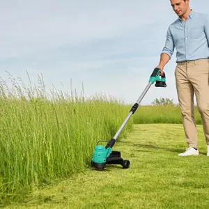 Summervibes Flash sale tool items 20V Wireless Electric Lawn Trimmer, Cordless Weed Whacker with 2.0Ah Battery, 12-Inch Battery Powered Grass Cutter and Edger, Lightweight Electric Weed Eater with Adjustable Handle, 20V 2-Battery Kit