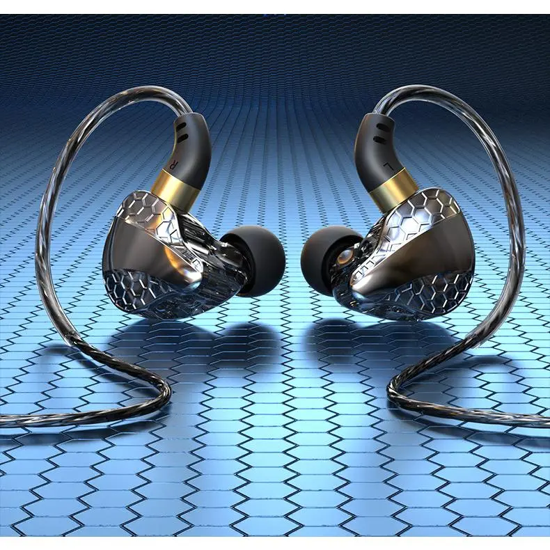 Wired In-Ear Sports Earphones with Mic and Deep Bass for Gaming, 3.5mm/Type-C/USB Options