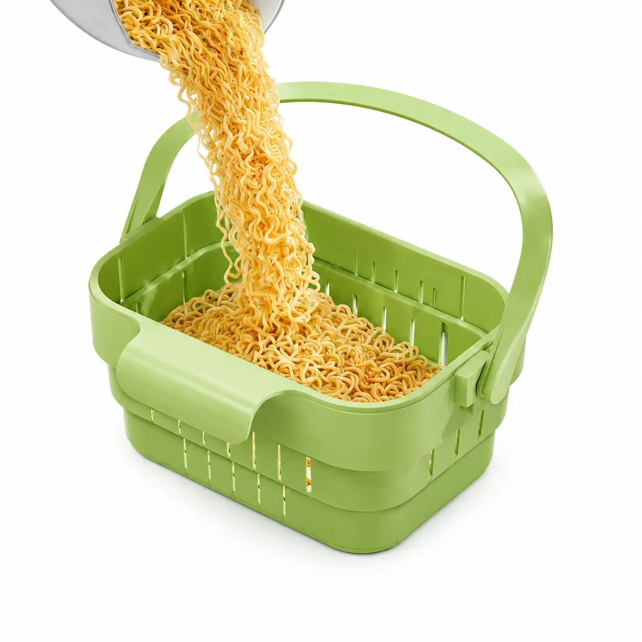 AA Foldable Hanging Stainless Steel Kitchen Sink Drain Basket - Compact, Slim Profile, Self-Emptying, Hands-Free Hygienic, High-Efficiency Anti-Clog, Tool-Free Installation, Easy-Clean Home Organizer Storage Rack