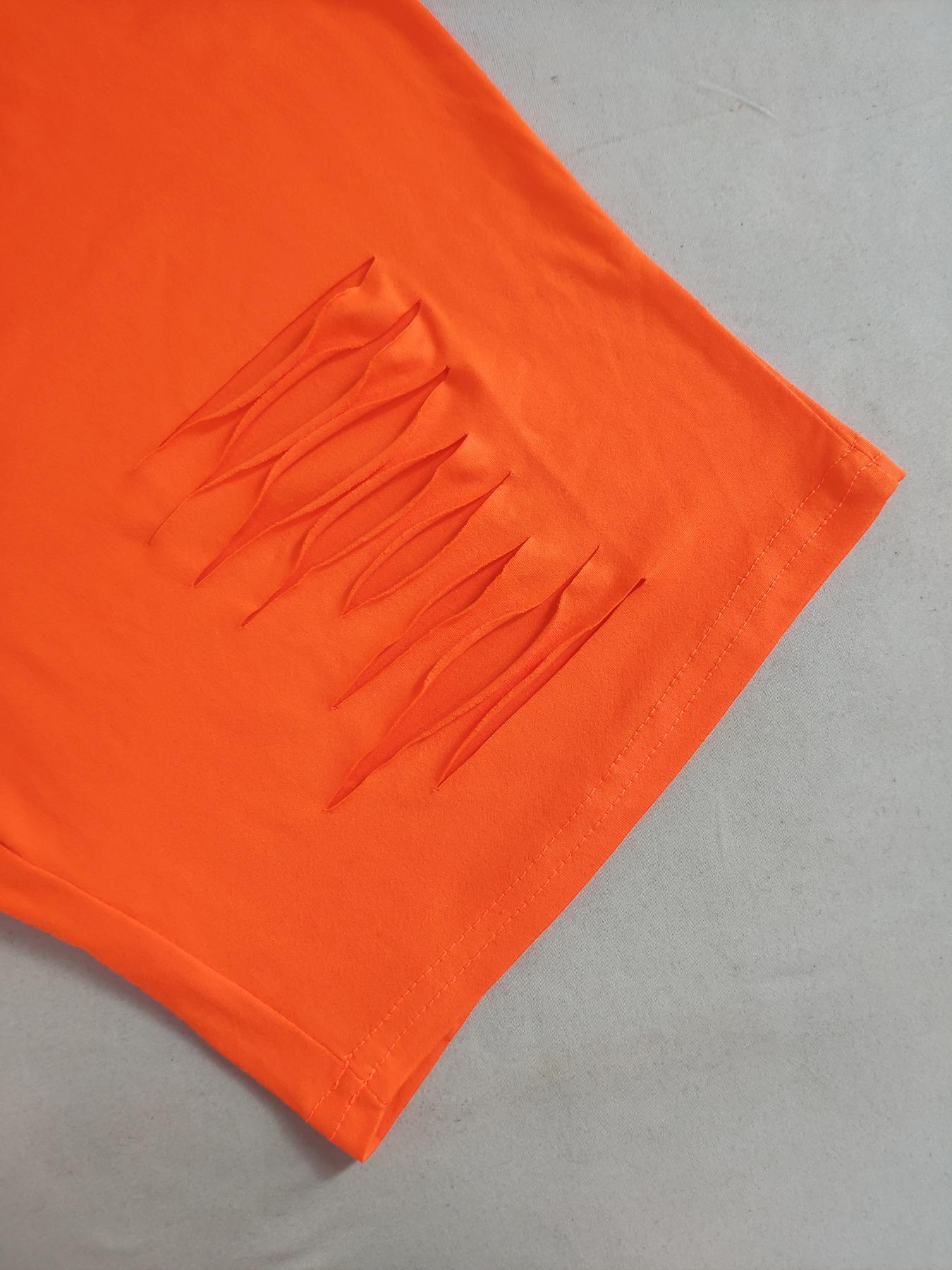 Women's Sexy Hollow Out T-Shirt and Shorts Set, Soft High Stretch Fabric, Casual Slim Fit, Short Sleeve, Plain Pattern, Two Piece, Outfit