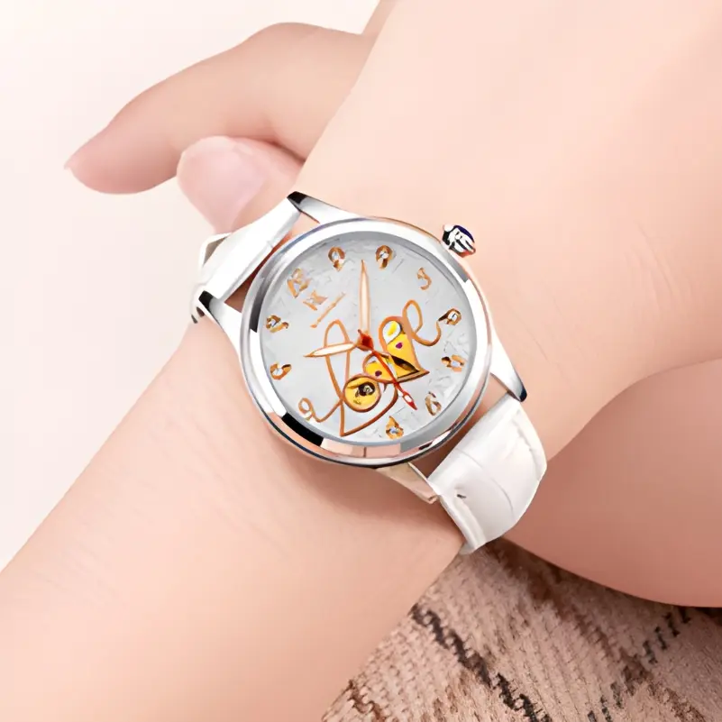 Women's Automatic Mechanical Watch Luminous Starry Sky Leather Strap Waterproof