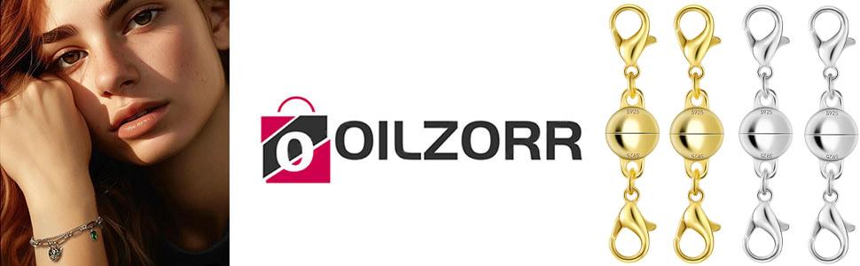 925 Silver Double Lobster Magnetic Necklace Clasps, Magnetic Necklace Clasps and Closures, Double Lobster Clasp Magnetic Jewelry Clasps for Necklaces (10pcs | Gold Silver)