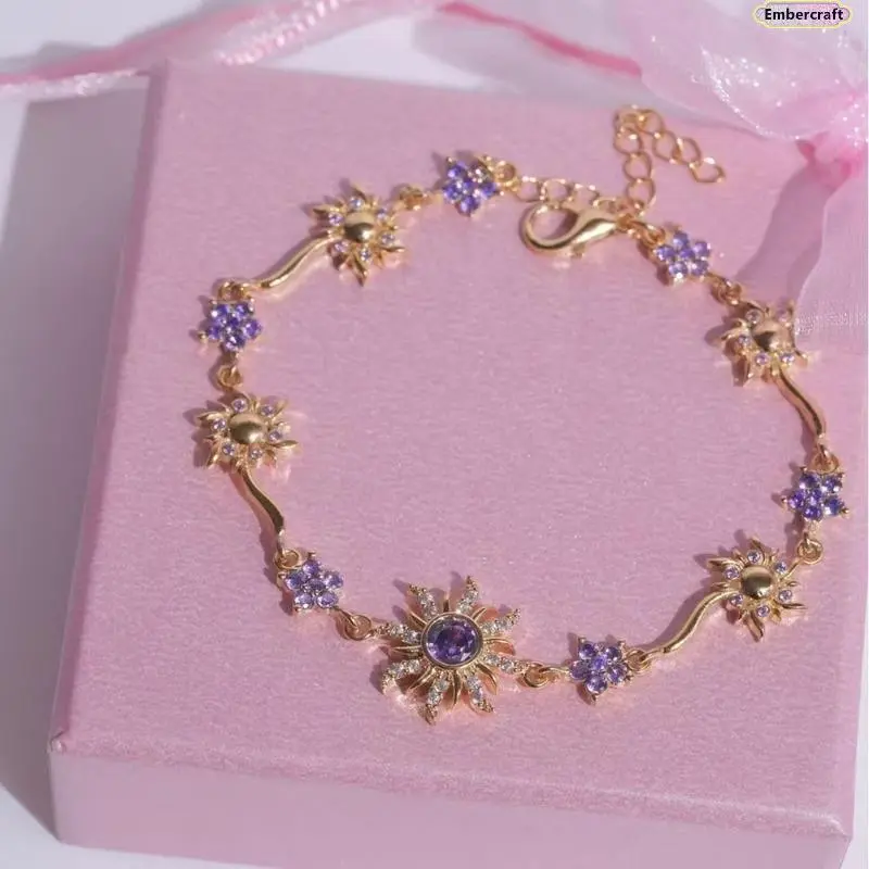 Women's Dainty Alloy Cubic Zircon Bracelet - 3-Charm Trio (Heart, Star, Flower), Minimalist Adjustable Custom Fit Costume Jewelry, Bling Effect Accessories for Women, Womens Gifts for Anniversary, Birthday, Bracelets, Adjustable Size, Everyday Wear, Star,