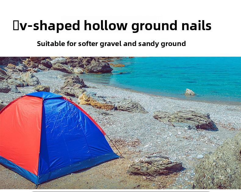 Titanium Tent Pegs Outdoor Camping Ground Nails for Sand & Gravel Terrains Heavy Duty Tent Stakes