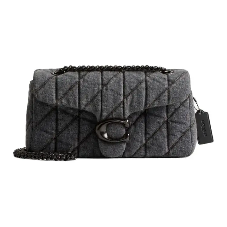 Coach Tabby 26 Crossbody Bag for Women – Quilted Logo Design in Washed Gray