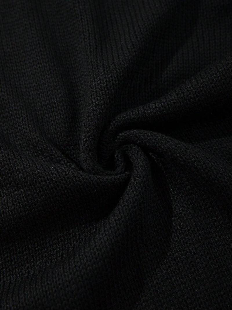 Men's Striped Print Short Sleeve Cardigan, Loose Casual Open Front Knitwear for Spring & Summer, Fashion Men's Knit Clothing for Daily Wear, Tops