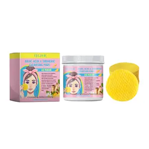Turmeric Kojic Acid Cleansing Pads, Gentle Facial Pads for Refreshing Skin and Oil Balancing