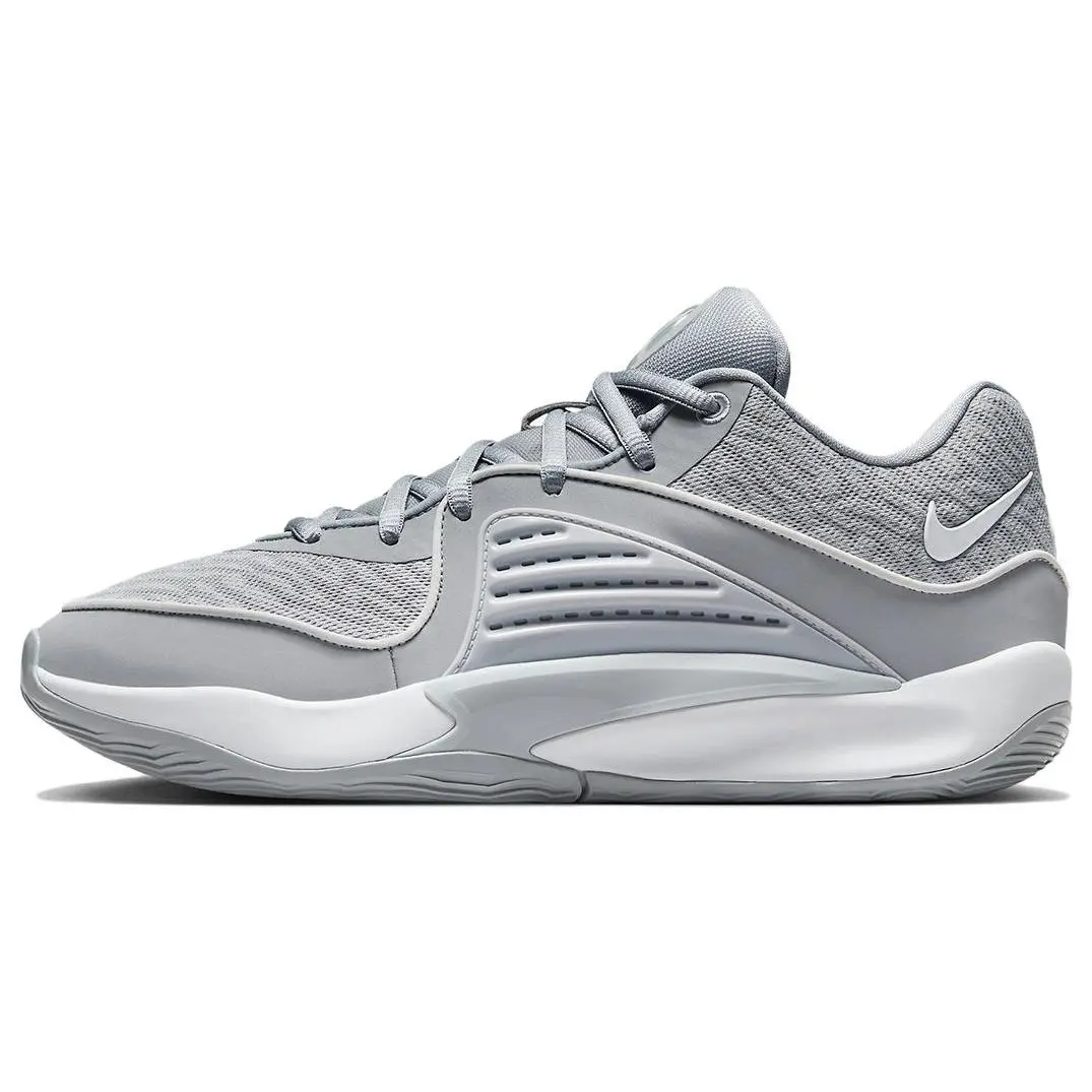 Nike KD 16 TB Low-Top Basketball Shoes for Men in Gray with Round Toe and Lace-Up Design Verifiable, with credentials and supporting global authentication