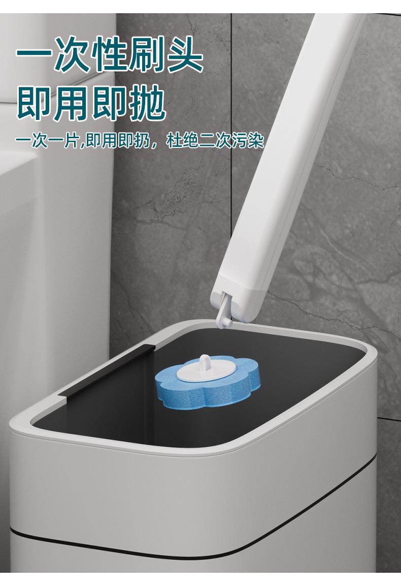 Disposable Toilet Brush Replaceable Wall-mounted Long Handle Toilet Brush Cleaning Tools WC Bathroom Accessories