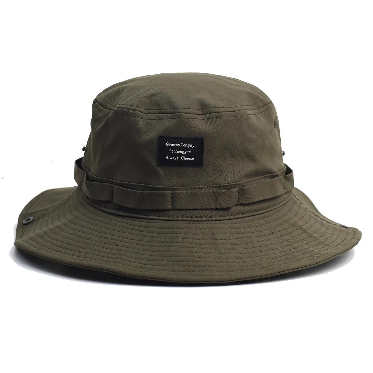 Contrast Vintage Fisherman Hat for Men and Women Summer Outdoor Camping Mountaineering Hat Large Brim Sun Hat