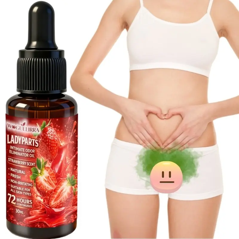 Strawberry Deodorizing Moisturizing Oil for Women, Deodorant Personal Care, Long-Lasting Freshness, Gentle on Skin, Ideal for Underarms and Private Areas
