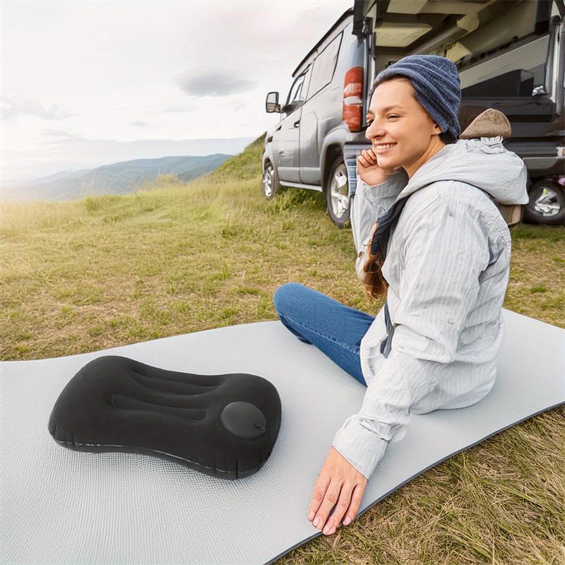 Compact Inflatable Neck Pillow, Portable Travel Pillow for Comfort, Office, Home, and Camping
