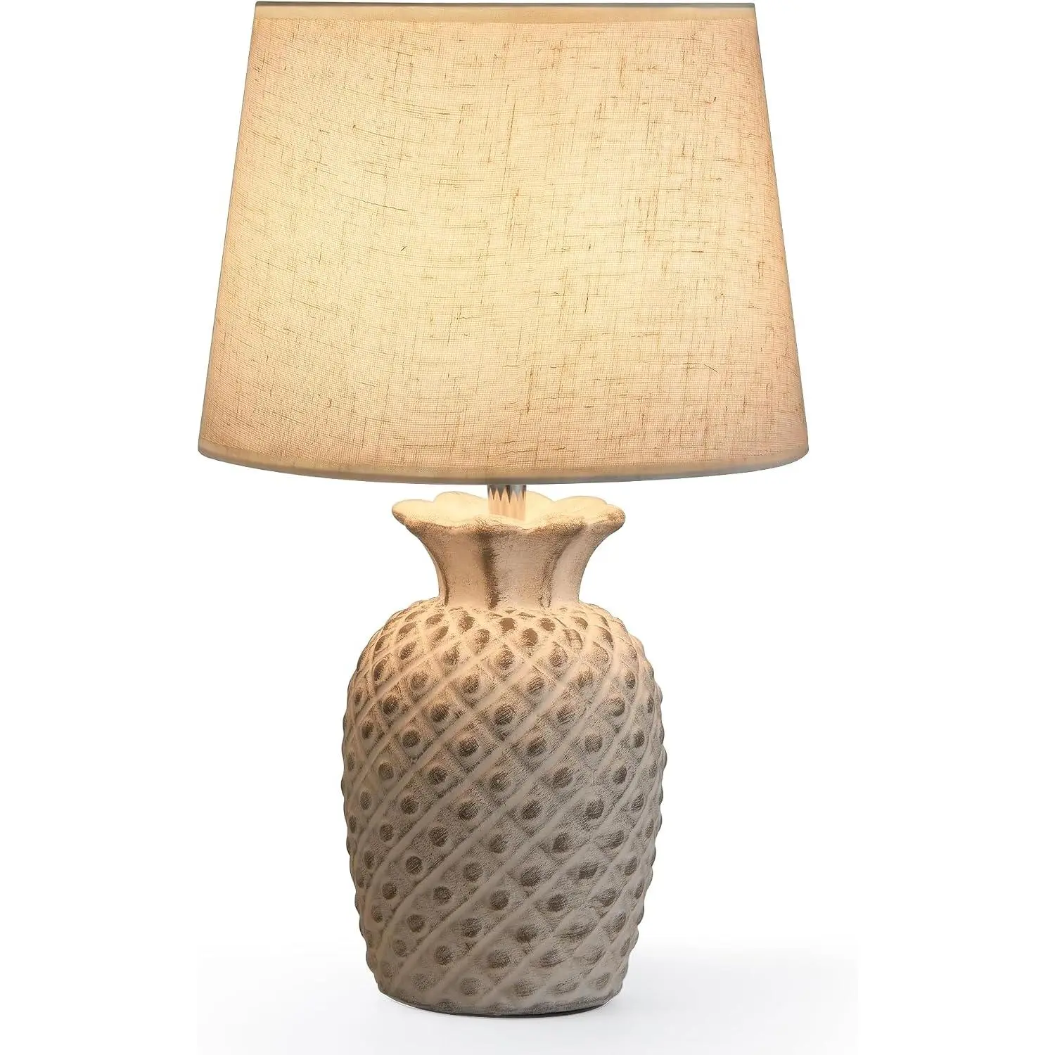 13" Small Rechargeable Cordless Table Lamp, Remote Control Timer Dimmer, Battery Powered Color Changing Light, Nightstand Lamp for Bedroom Kitchen Living Room (Upgraded Ceramic Base)
