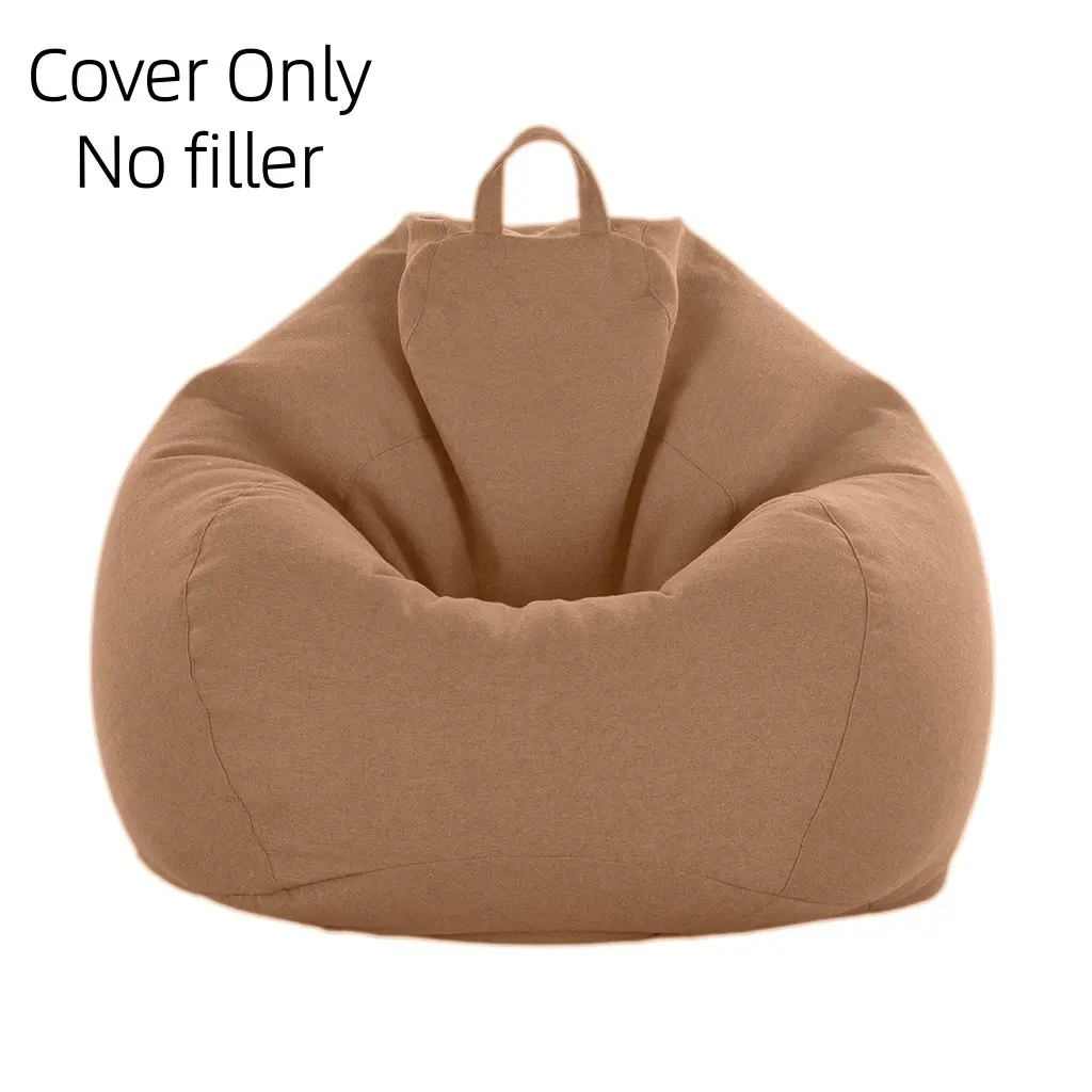 1piece Simple Lazy Sofa Bean Bag Cover (without padding, only jacket) Bedroom Balcony Single Sofa Tatami Reading Creative Lazy Sofa Cover