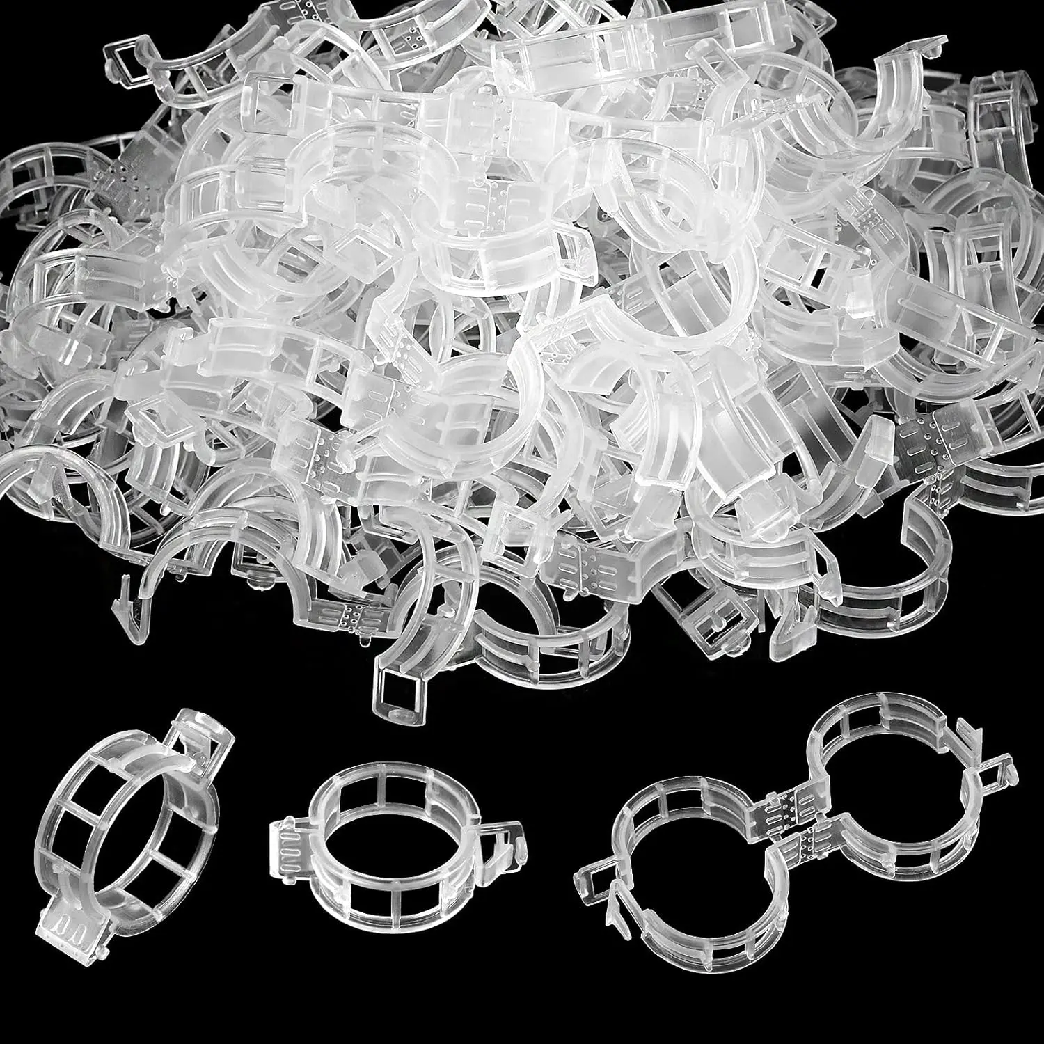 200 Pcs Plastic Trellis Plant Support Clips, Vine Fixing Garden Clips for Tomato Grape Vegetables, Practical Gardening Gift for Dad| Mid Year Summer Sale