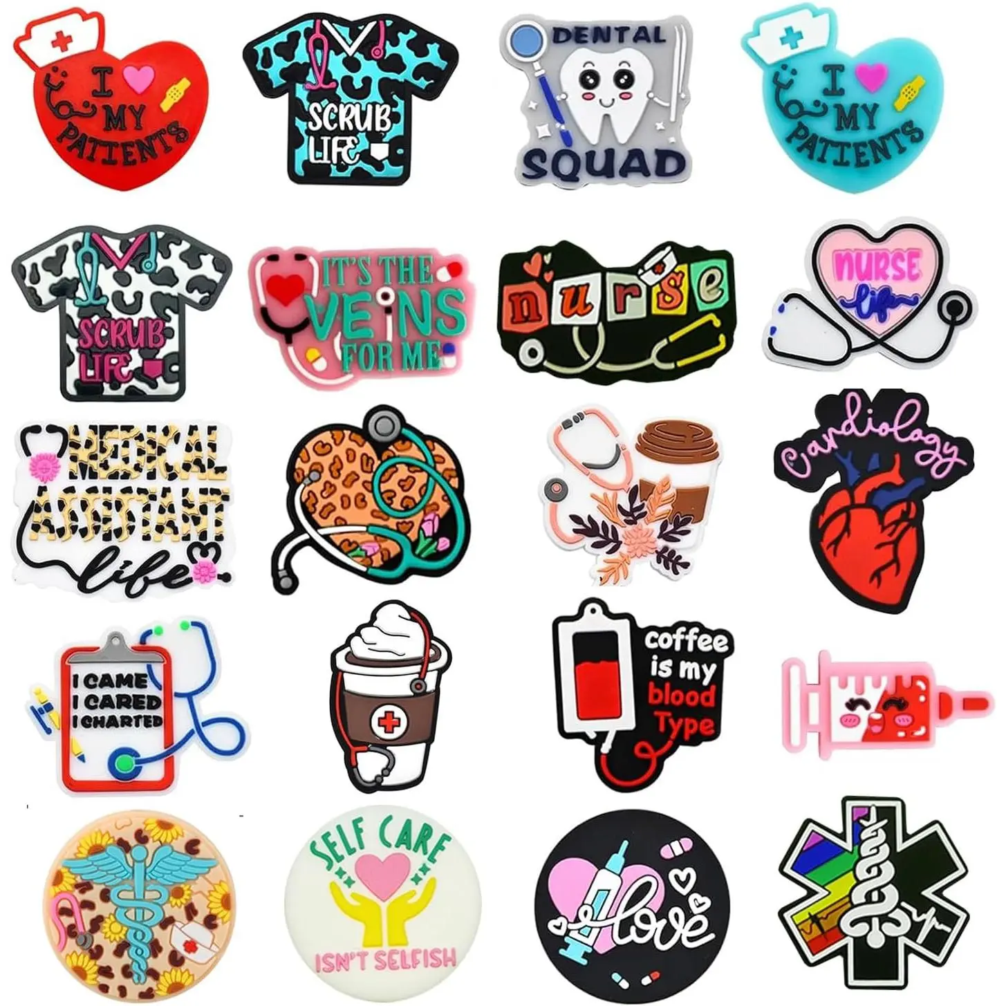 20 count Nurse  Focal Beads for Pens,  Making,  Crafts DIY