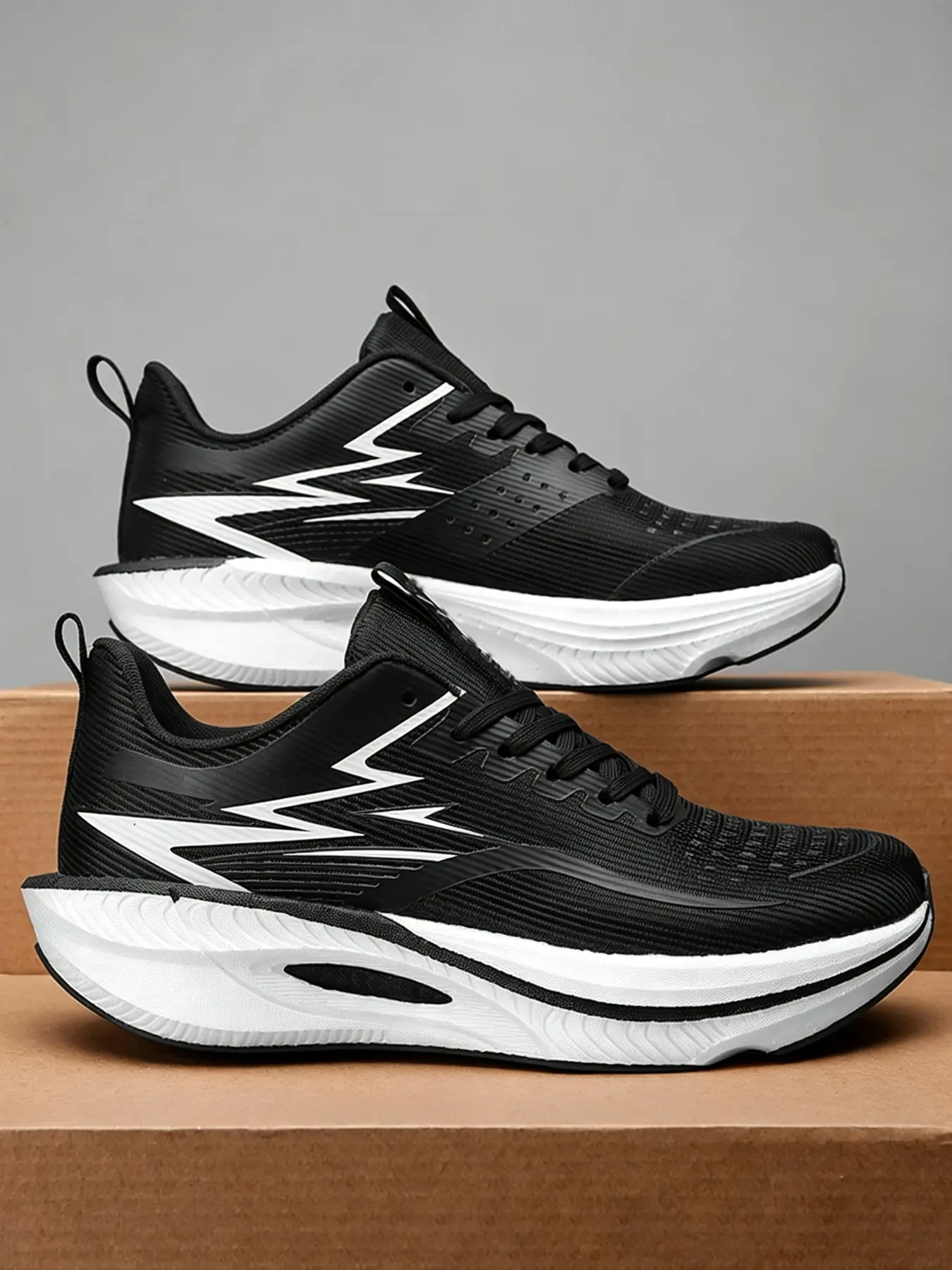 Couple Trendy Color Block Gradient Sporty Running Shoes, Lightweight Anti-Slip Mesh Sneakers for Students Daily Casual Jogging, Suitable for Daily Outfits & Outdoor Sports