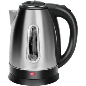 Electric Kettle, Stainless Steel 1.8 Liters , Coffee Kettle & Hot Water Boiler, Auto Shut Off, Boil-Dry Protection with LED Ligh, Water Heater & Teapot, 360? Swivel Base, 1100W