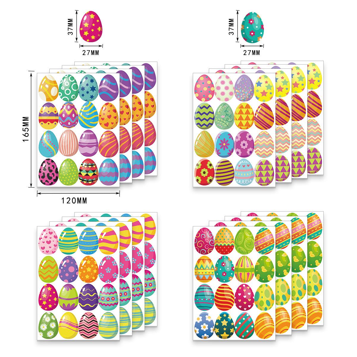 New cartoon Easter egg envelope seal stickers, gift stickers, party cake heart decoration stickers