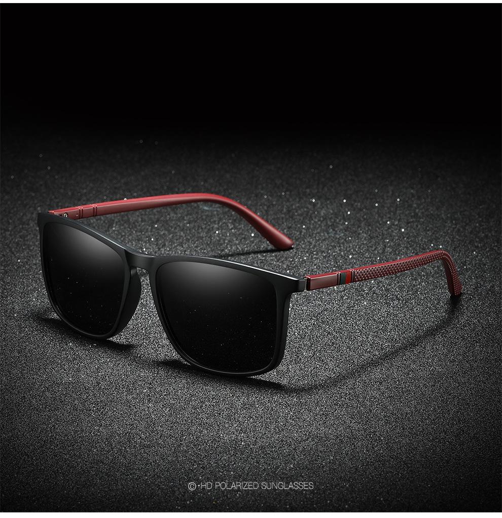 Sports Sunglasses for Men Polarized Comfortable Wear Square Sun Glasses Male Light Weight Eyewear Accessory with Origina UV400