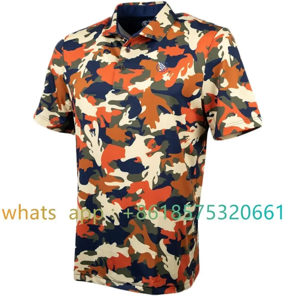 2023 Googansquad Male Solid Collared Neck Fitted Stretch Synthetics UV-Protective Short Sleeve Sport Polo Shirt - Compression, Breathable, Sweat-Wicking, Quick Dry for Golf Soccer, Multi-Size