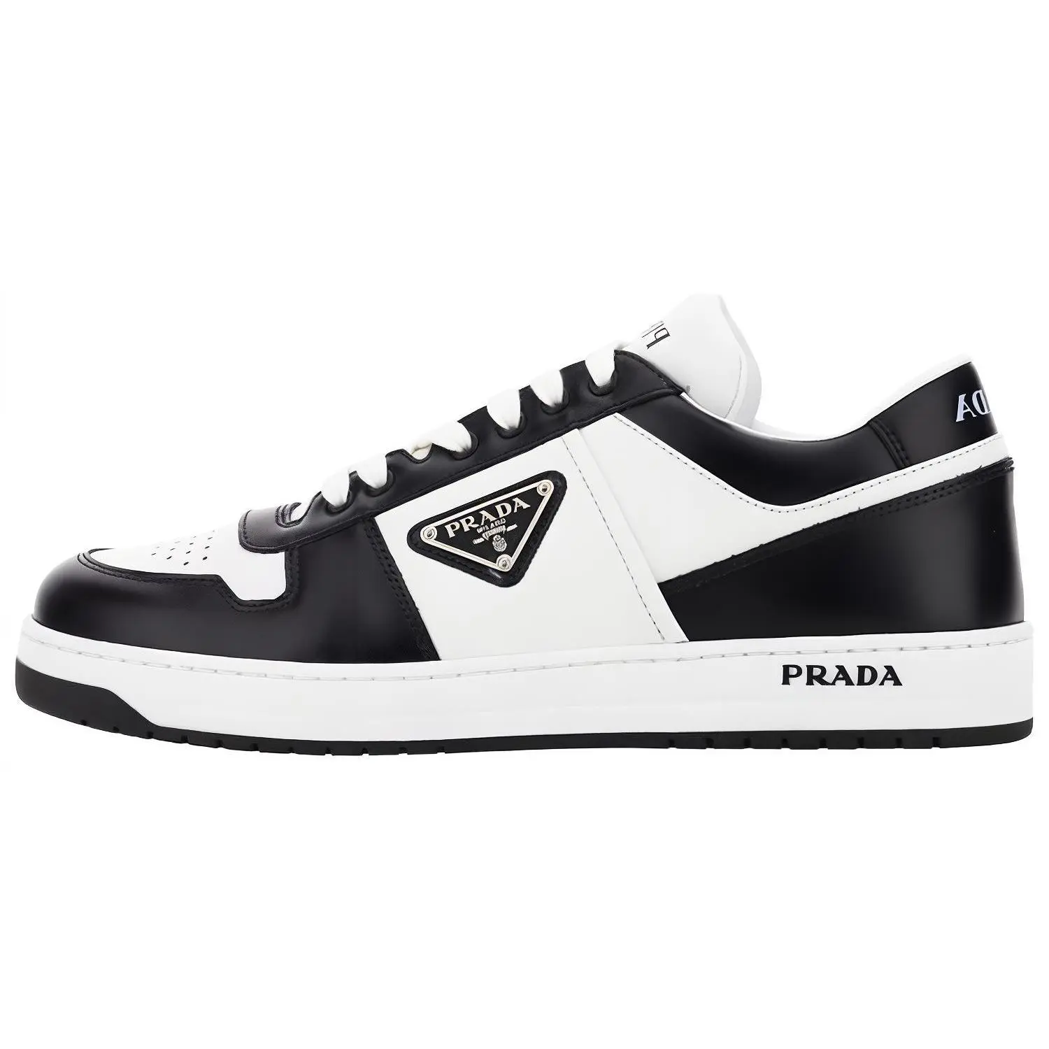 Prada Downtown Low-Top Casual Sneakers for Men – Comfortable and Versatile Black Shoes Verifiable, with credentials and supporting global authentication