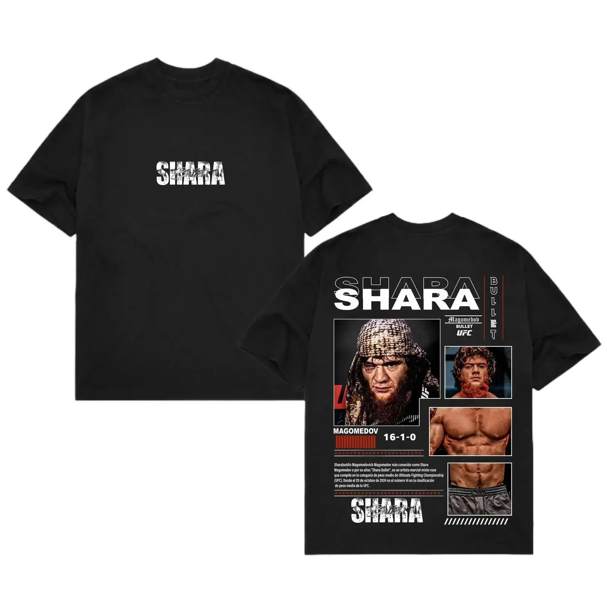 [ 🥊 Sale Up To 50%]Shara Bullet TEE, MMA Graphic Tee, UFC Champion Shirt, Gym Wear, Gift for Fighters, Sports Apparel Menswear day shirt