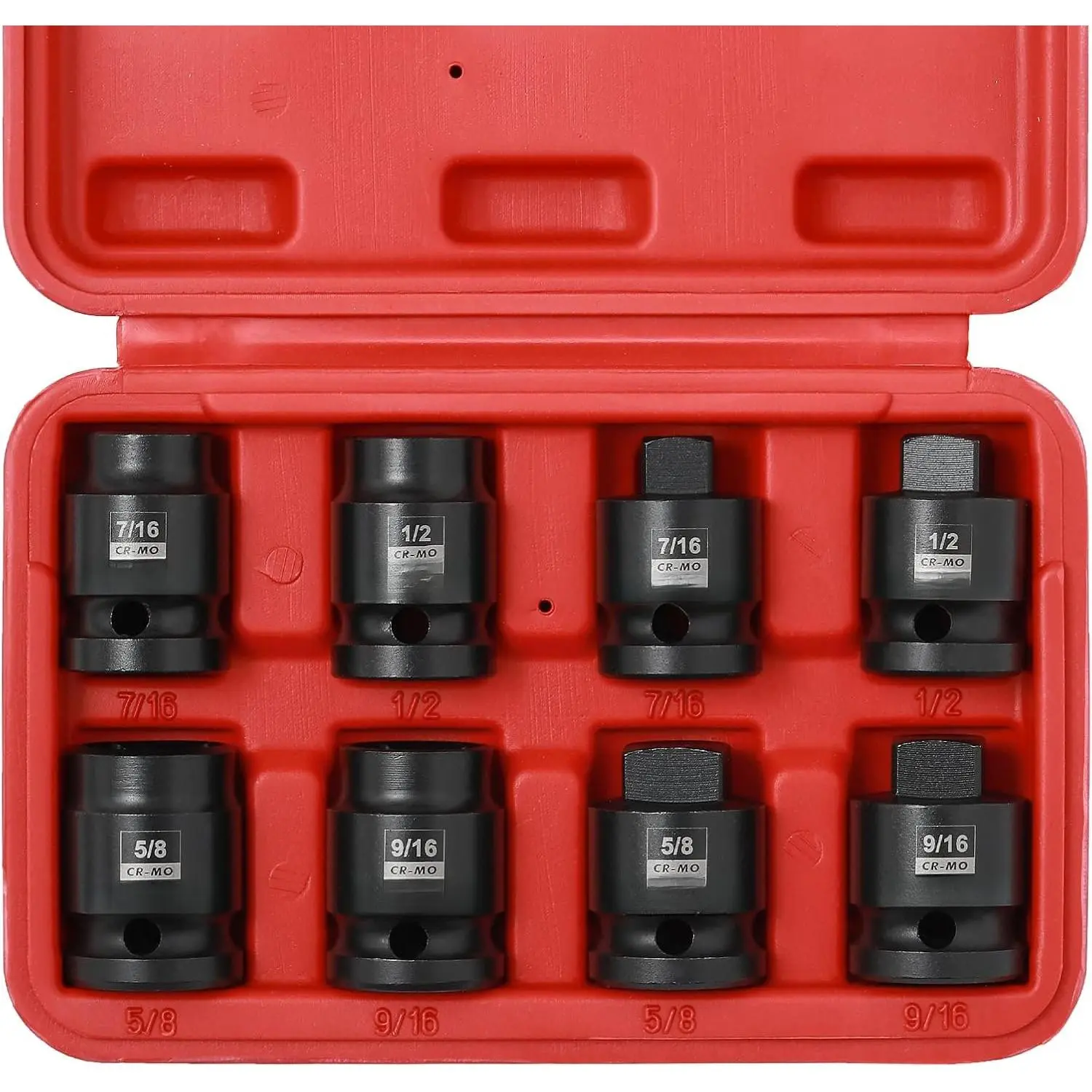 3/8-inch Drive Pipe Plug Socket Set, SAE, CR-MO, Tapered Male Square Drive, Chamfered Female Square Drive,11 Pieces Set