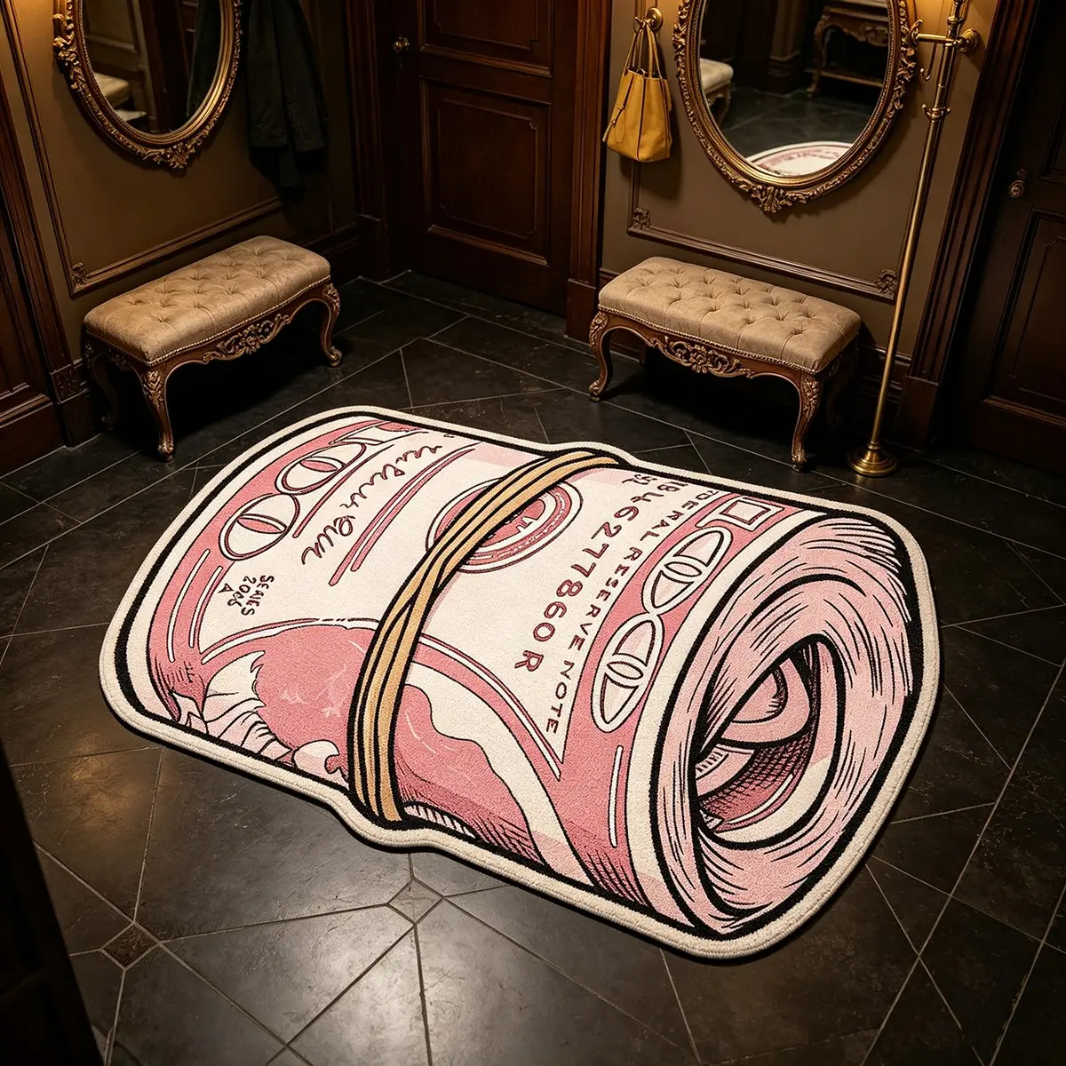 Creative Irregular Shape Rug, Street Style Fashion, Soft Washable Carpet, Home Decor for Living Room, Bedroom, Office, Bathroom
