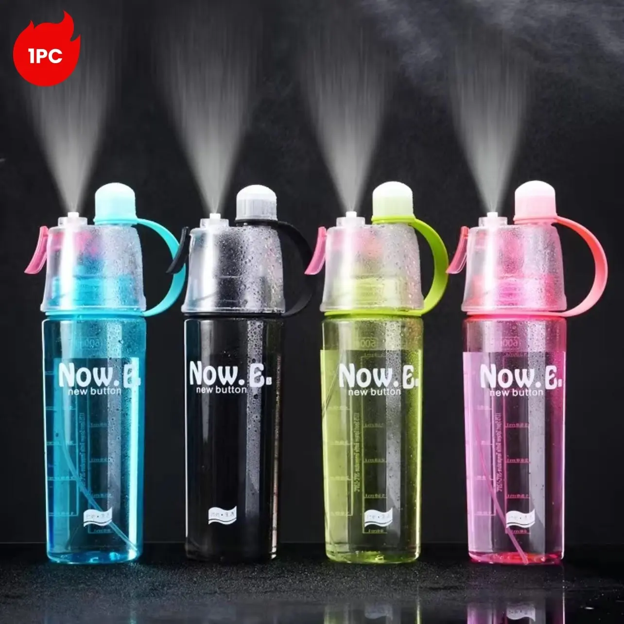 2026 Dual-Function Water Bottle with Spray, Water Bottles with Straw, Portable Drinkware, Stay Hydrated and Cool, Ideal for Kids and Adults, Perfect Gift for Friends