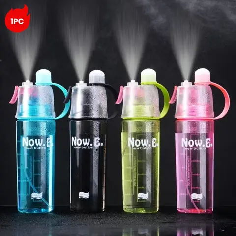 2026 Dual-Function with Spray, Stay Hydrated and Cool, Ideal for Kids and Adults, Perfect Gift for Friends, Portable Water Bottle