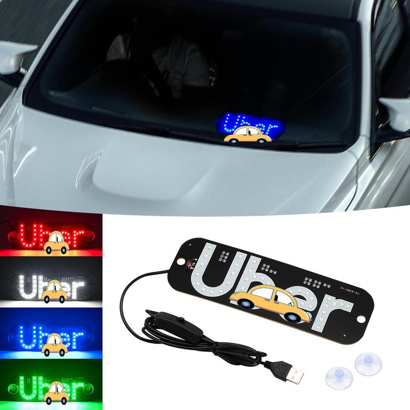 New Taxi Indicator Light with Switch 5-6V LED Roof Light USB Powered for Car and Taxi Use-Without the car pattern New Taxi Indicator Light with Switch 5-6V LED Roof Light USB Powered for Car and Taxi Use-Without the car pattern