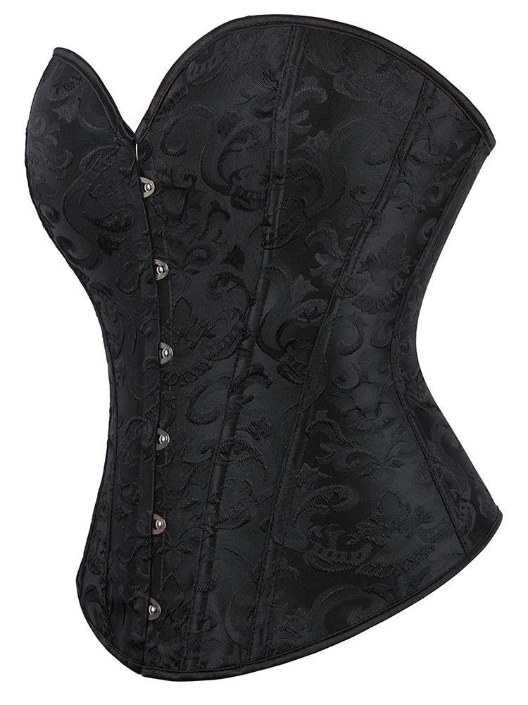 Corset Bone Clothing Steel Boned Court Corset Laced Waist Cincher Vintage Shapewear Abdominal Belt Tight Binding